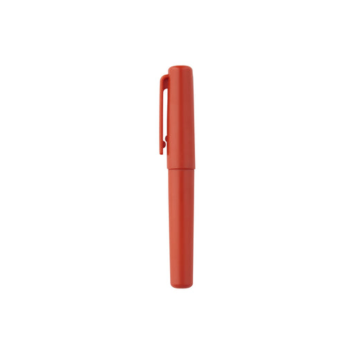 Compact Gel Ink Ballpoint Pen Cap Type 0.5 mm - Red MUJI