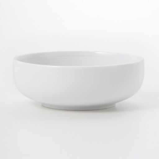 White Porcelain Shallow Bowl MUJI