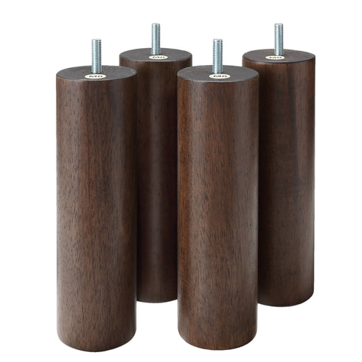 M8 Wooden Legs for Bed & Sofa - 7.9 Inch - Brown MUJI