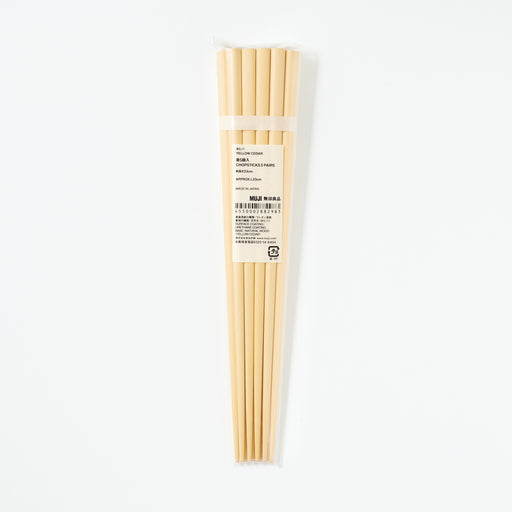 Yellow Cedar Chopsticks - 5 Pairs MUJI