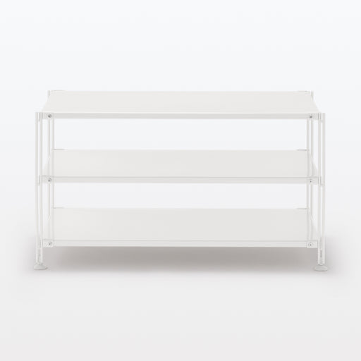 SUS Shelving Unit - Light Gray - Wide - Mini MUJI