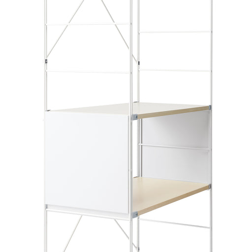 SUS Shelving Unit Side Panel - Light Gray - Small MUJI