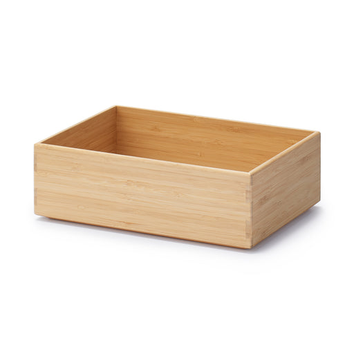 Stackable Bamboo Box - Half - Small W10.2 x D7.3 x H3.3" MUJI