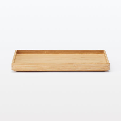 Stackable Bamboo Box Lid - Half W10.2 x D7.3 x H1" MUJI