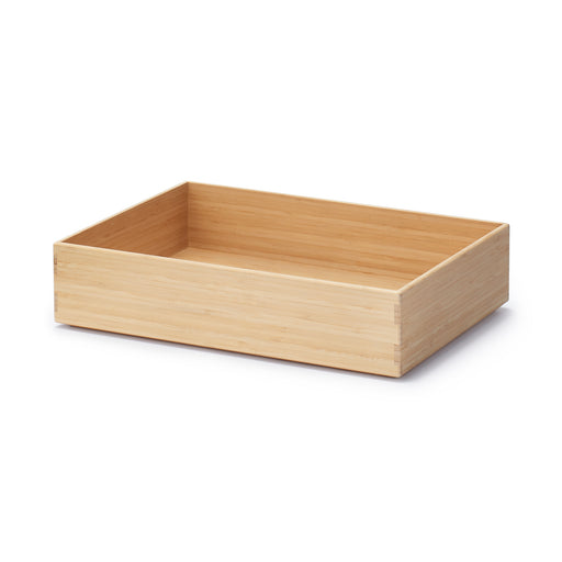 Stackable Bamboo Box - Small W14.6 x D10.2 x H3.3" MUJI