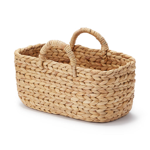 #wk 49 - Water Hyacinth Basket - Oval - Small W14.6 x D7.3 x H6.3" MUJI