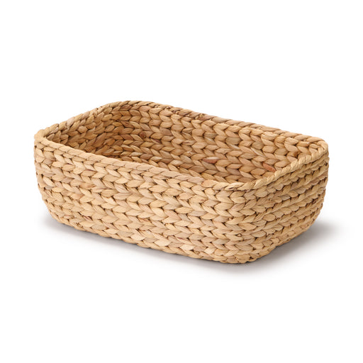 #wk 49 - Water Hyacinth Basket - Rectangle - Small W13.4 x D9.1 x H4.7" MUJI