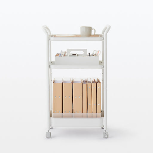 Steel Pipe Wheeled Rack Utility Cart MUJI