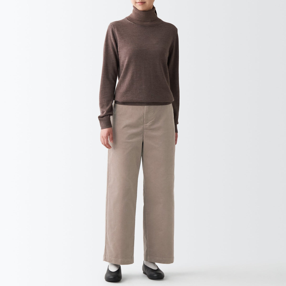 Women's Stretch Corduroy Wide Pants | MUJI USA