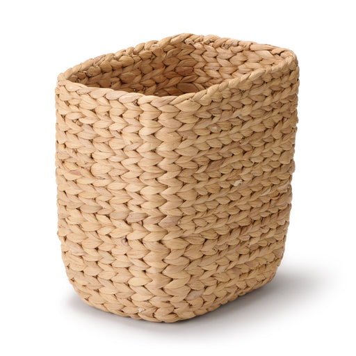 #wk 49 - Water Hyacinth Basket - Rectangle - Large Half W6.7 x D9.1 x H9.4" MUJI