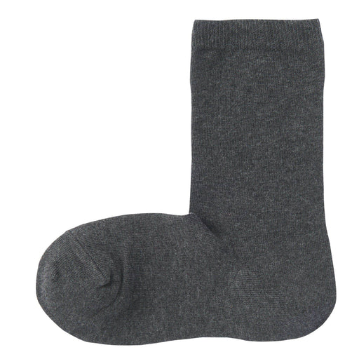 Right Angle 3 Layer Loose Top Socks Charcoal Gray MUJI