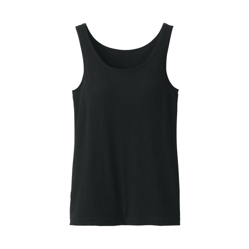 Women's Silk Blend Bra Tank Top Black MUJI