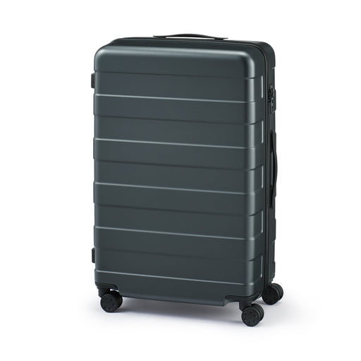 Adjustable Handle Hard Shell Suitcase 75L | Check-In Dark Gray MUJI