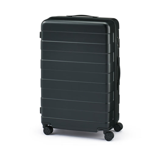 Adjustable Handle Hard Shell Suitcase 75L | Check-In Black MUJI