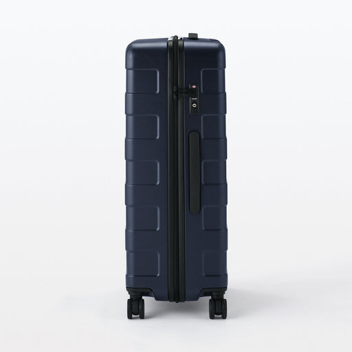 Adjustable Handle Hard Shell Suitcase 75L | Check-In Navy MUJI