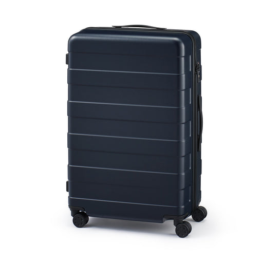 Adjustable Handle Hard Shell Suitcase 75L | Check-In Navy MUJI