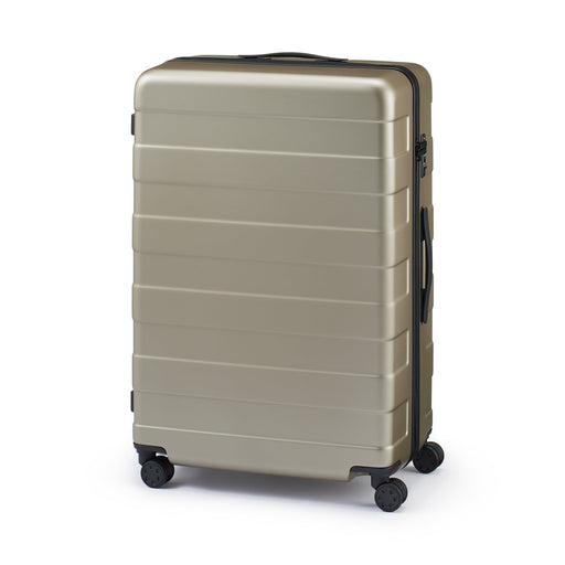 Adjustable Handle Hard Shell Suitcase 105L | Check-In Beige MUJI