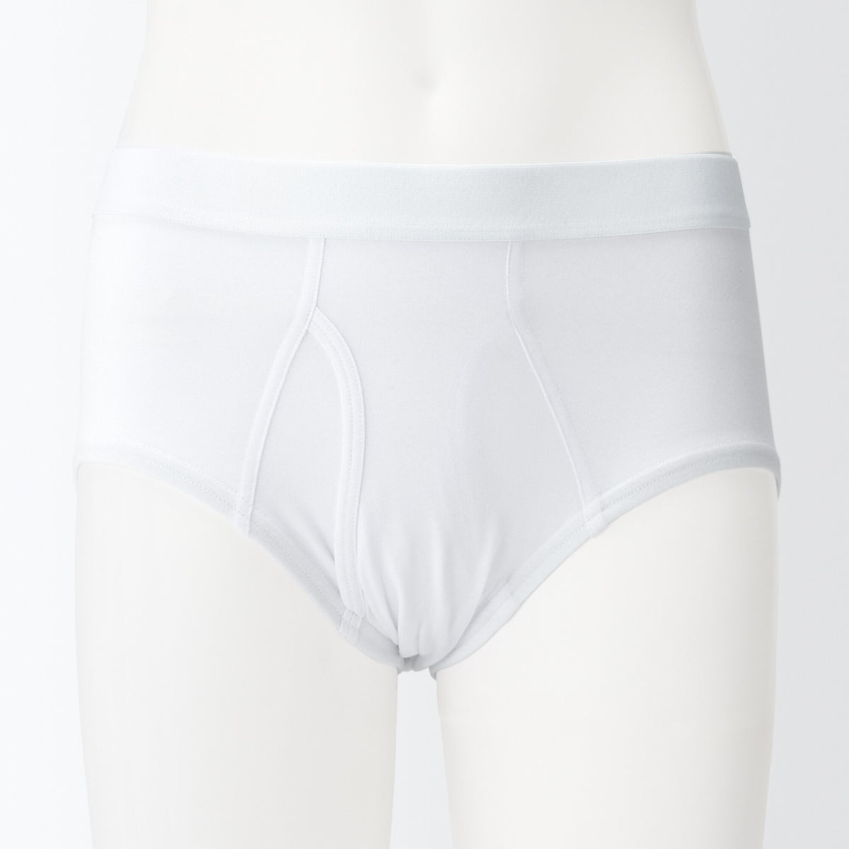 Men's Cotton Spandex Brief Front Open Hole Notch Underwear