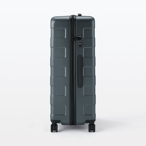 Adjustable Handle Hard Shell Suitcase 105L | Check-In Dark Gray MUJI