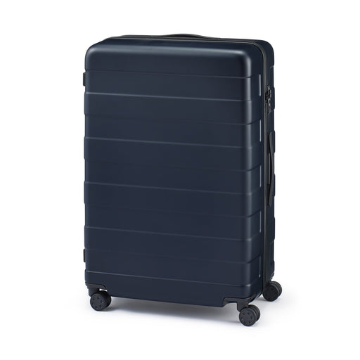 Adjustable Handle Hard Shell Suitcase 105L | Check-In Navy MUJI