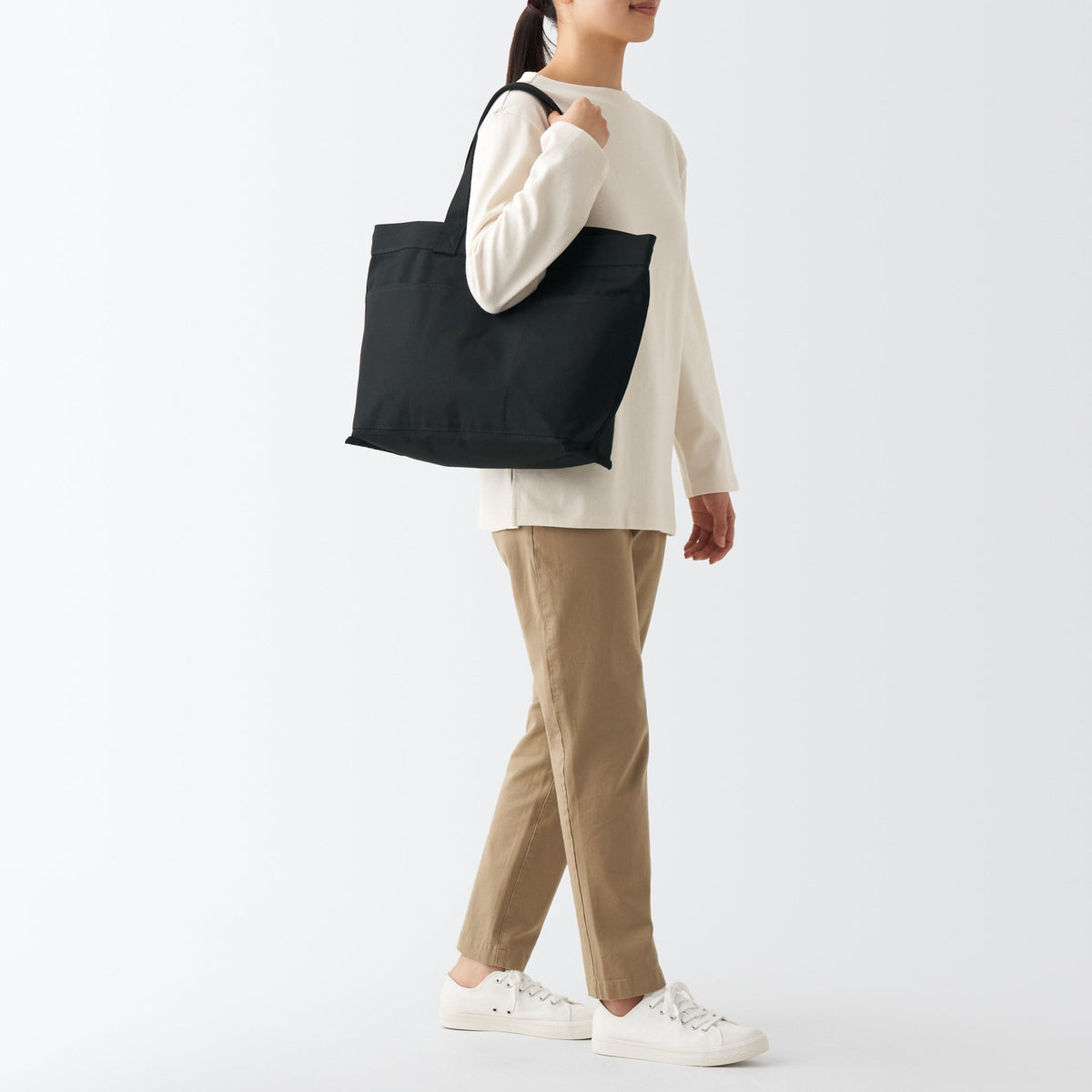 Canvas Wide Tote Bag | Bags & Backpacks | MUJI USA