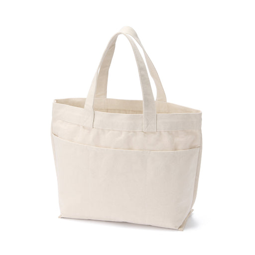 Canvas Wide Tote Bag Natural MUJI