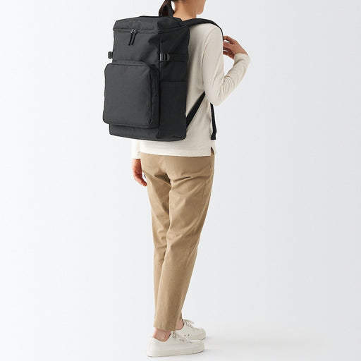 Less Tiring Toploader Backpack - Black MUJI