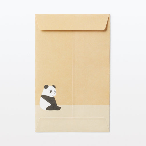 Bamboo Paper Petit Envelope - Small - Giant Panda (3 Pack) MUJI