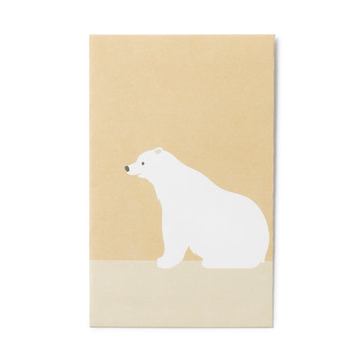 Bamboo Paper Petit Envelope - Small - Polar Bear (3 Pack) MUJI