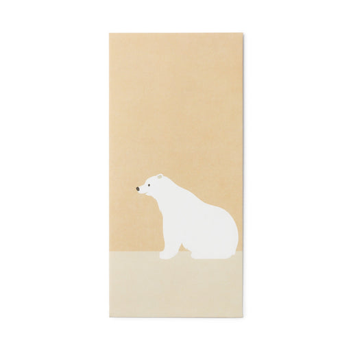 Bamboo Paper Petit Envelope - Large - Polar Bear (3 Pack) MUJI