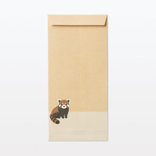 Bamboo Paper Petit Envelope - Large - Red Panda (3 Pack) MUJI