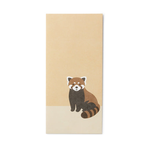 Bamboo Paper Petit Envelope - Large - Red Panda (3 Pack) MUJI