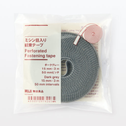 Perforated Fastening Tape - Dark Gray MUJI