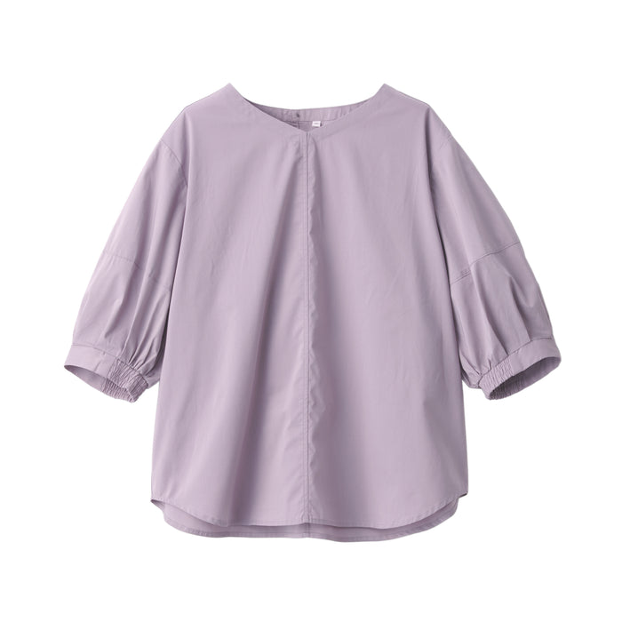 Women's Quick-Dry Broadcloth Half Sleeve Blouse | MUJI USA