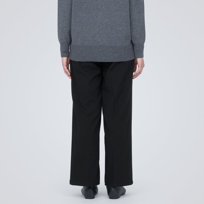 Women's Brushed Tuck Wide Pants | Fall Fashion Essentials | MUJI USA