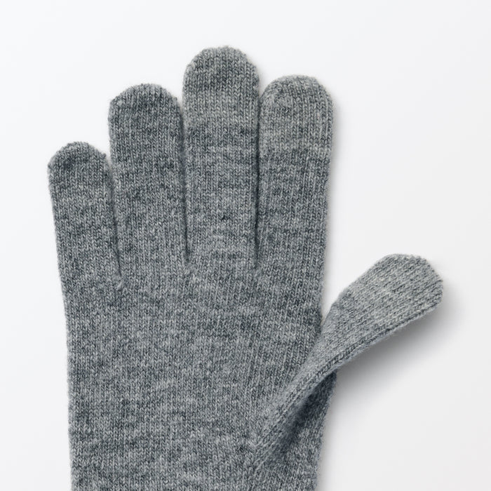 Wool Blend Touchscreen Gloves | MUJI | Accessories Winter USA