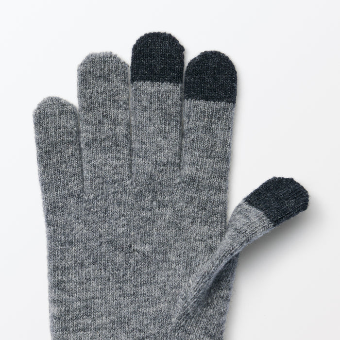 Touchscreen Winter Blend USA | Gloves Accessories MUJI Wool | Bicolor
