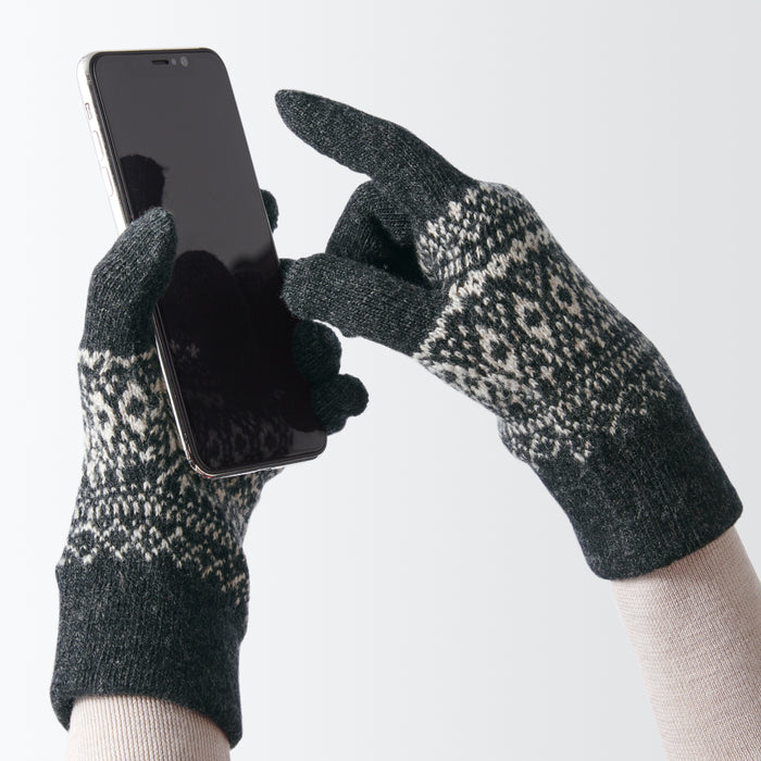 Wool Blend Touchscreen MUJI Winter | | Gloves USA Accessories