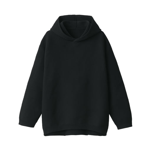 Labo Warm and Washable Pullover Hoodie Black MUJI