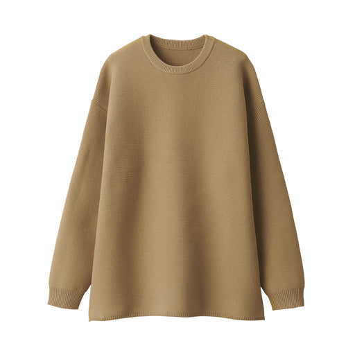 Labo Warm and Washable Crew Neck Sweater Beige MUJI