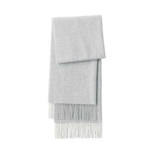 Wool 2-way Large Stole Light Gray MUJI