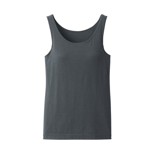 Women's Silk Blend Bra Tank Top Dark Gray MUJI