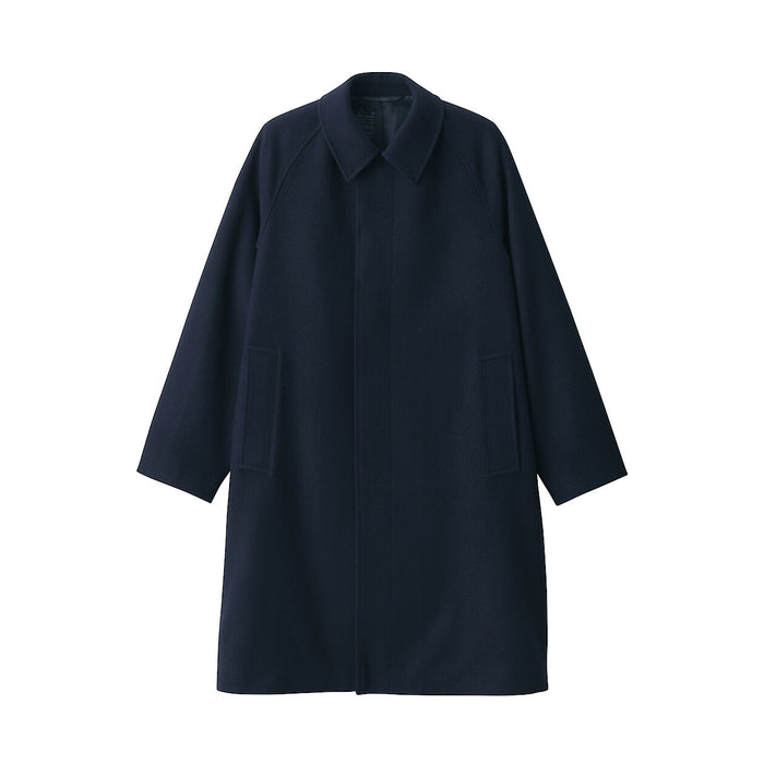 Men's Reclaimed Wool Blend Coat | MUJI USA