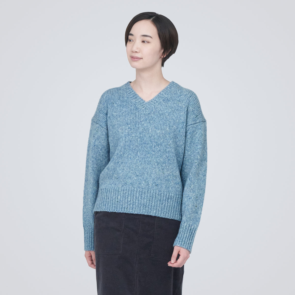 大阪のショップ Phlannel SOL wool yak v-neck knit | www.hexistor.com