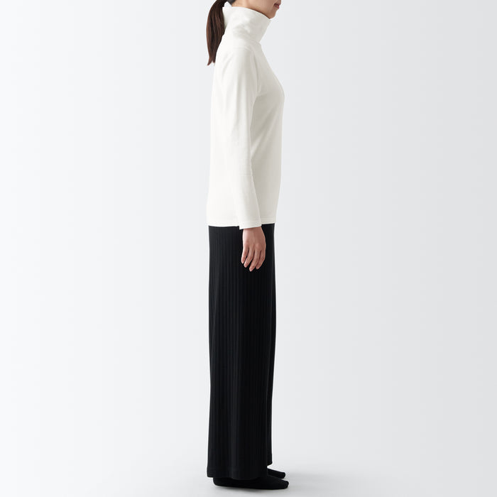 Women\'s Warm Cotton Neck Thick USA Innerwear Turtle MUJI Long Winter | Sleeve T-Shirt 