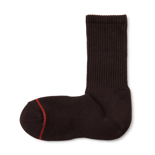 Warm Pile Cotton Socks Brown MUJI