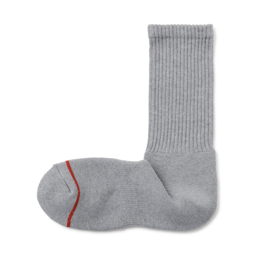 Warm Pile Cotton Socks Gray MUJI