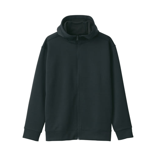 Men's UV Protection Sweatshirt Zip Up Hoodie Black MUJI