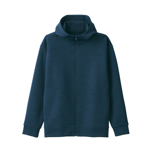 Men's UV Protection Sweatshirt Zip Up Hoodie Navy MUJI