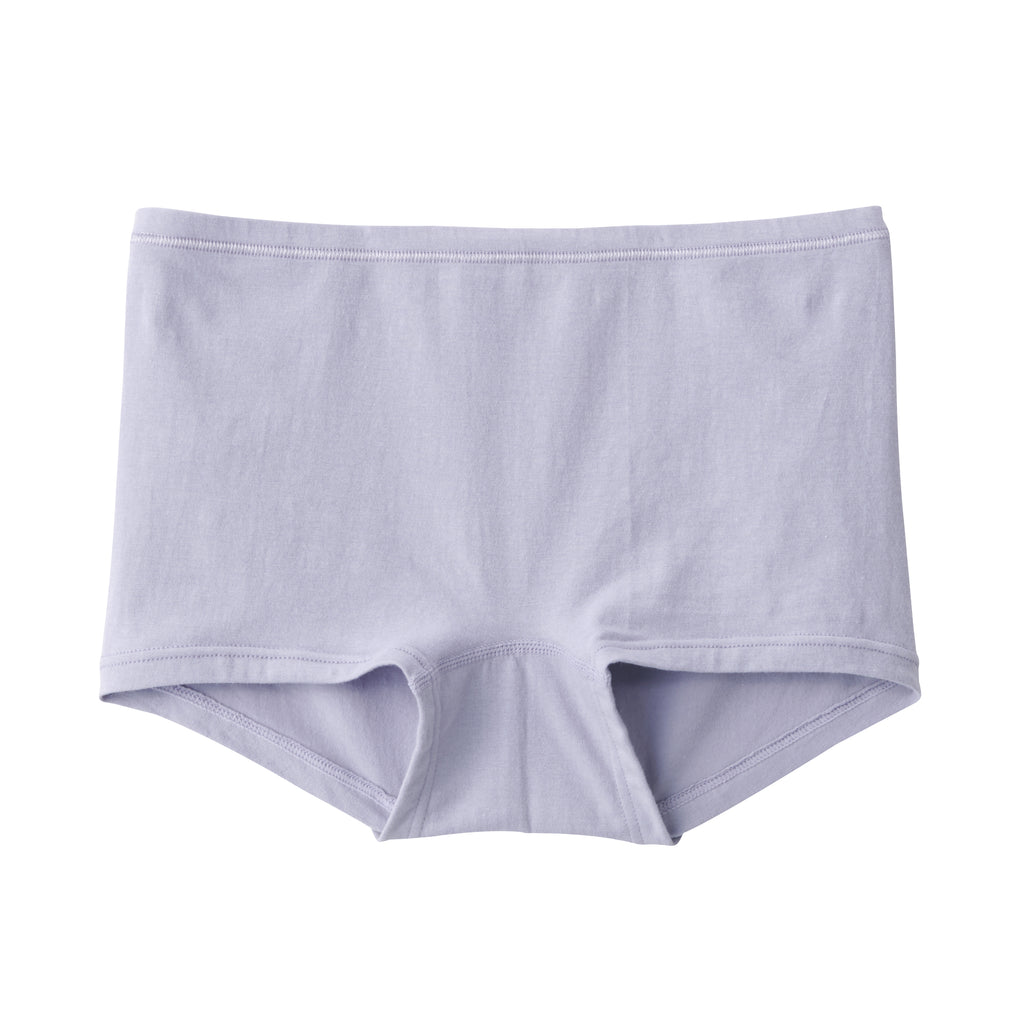 MUJI Women's Inner Bottoms Silk Blend High Rise Shorts FGA03A2A Light Gray  L 